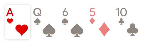 Example of High card poker